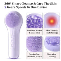 electric facial cleansing brush