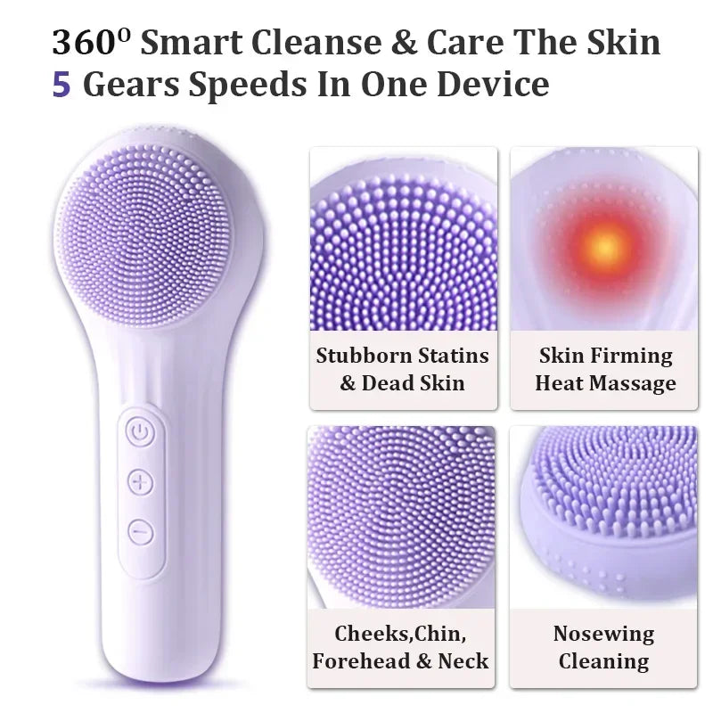 electric facial cleansing brush